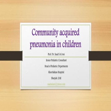 Community acquired pneumonia in children (1)