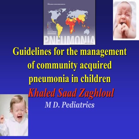 Community acquired pneumonia in children