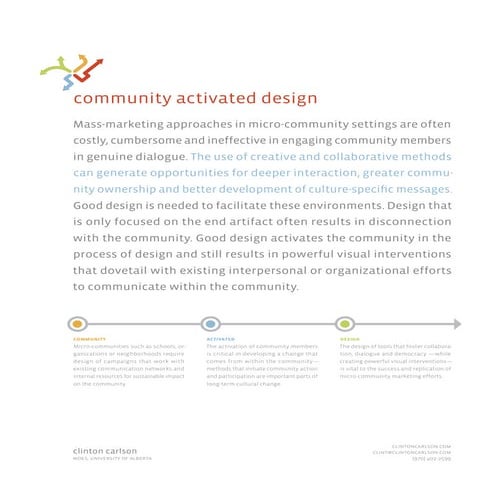 Community Activated Design
