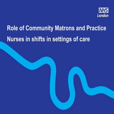 Role of Community Matrons in shifts in settings of care 