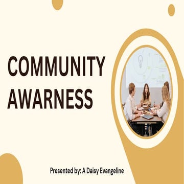 Unit IV: Community Awareness in the field of Disability