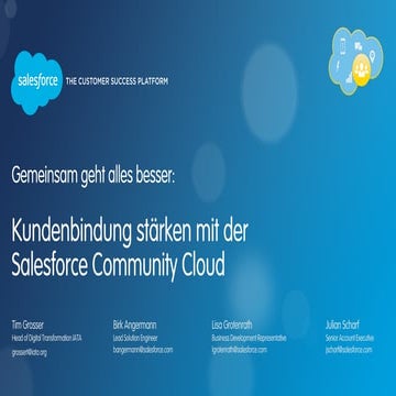 Community Cloud - Gemeinsam geht alles Besser - Kundenbindung stärken mit de...