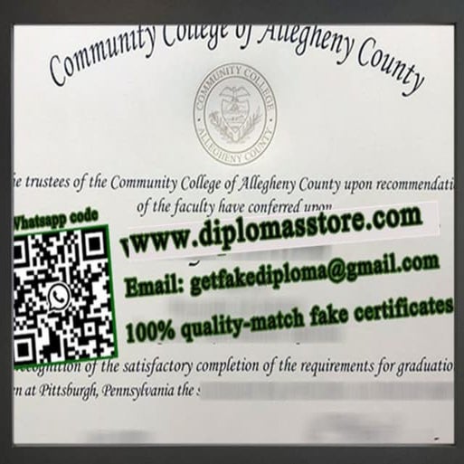 Community College of Allegheny County diploma | PDF