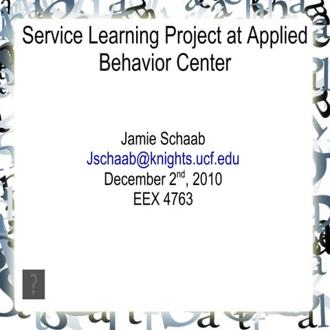 Community connections project