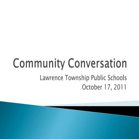 LTPS Community Conversation Oct 17 2011