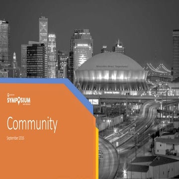 Community -  Technical Keynote - Sitecore Symposium 2016