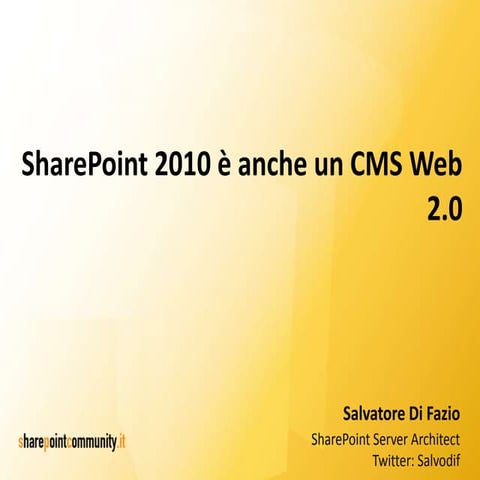 SharePoint 2010 - Real World Solutions