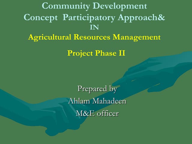 Community development and participatory approach concept (phase 2)