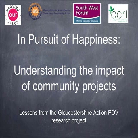 Understanding the Impact of Community Projects
