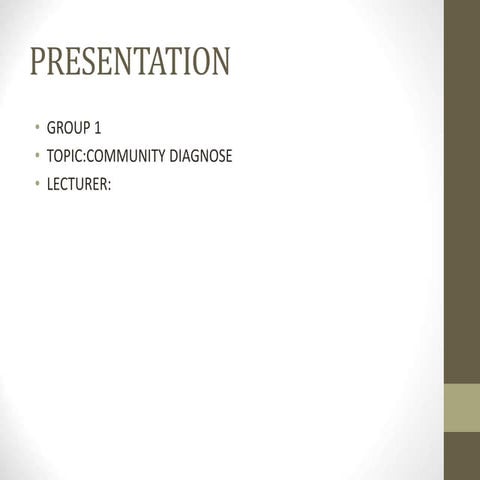 Community diagnose.power point presentation