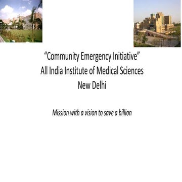 Community emergency initiative