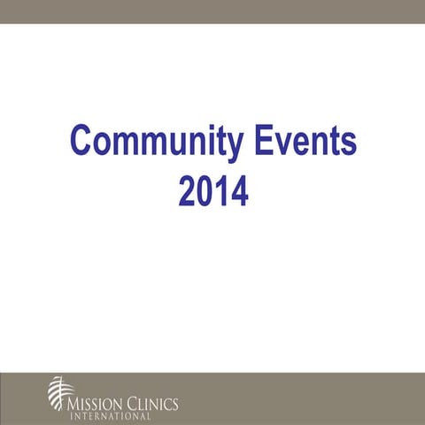 Community Events 2014