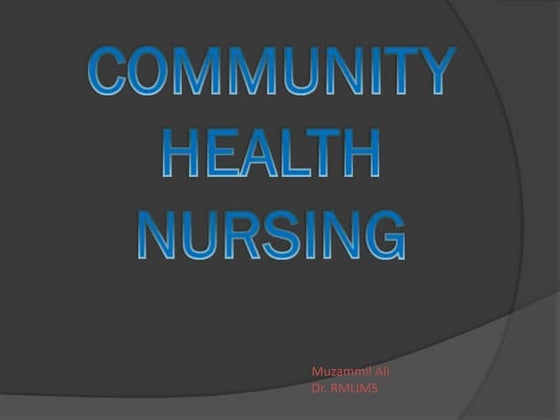 Community Health Nursing Process.pptx | Medical Health