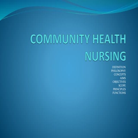 COMMUNITY HEALTH NURSING PPT 1.pptx