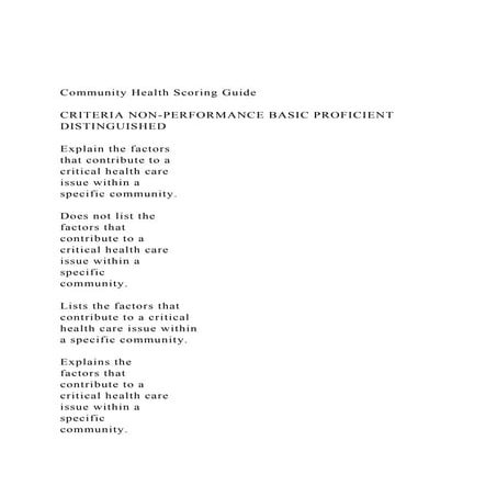 Community Health Scoring GuideCRITERIA NON-PERFORMANCE BAS.docx