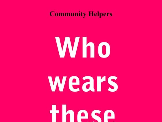 Communityhelpers | PPT