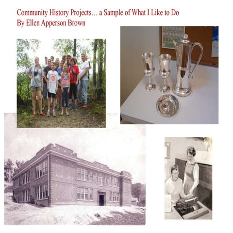 Community history projects   what i do...