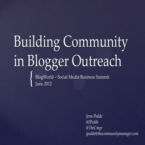 Building Community in Blogger Outreach