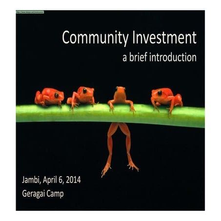 Community investment
