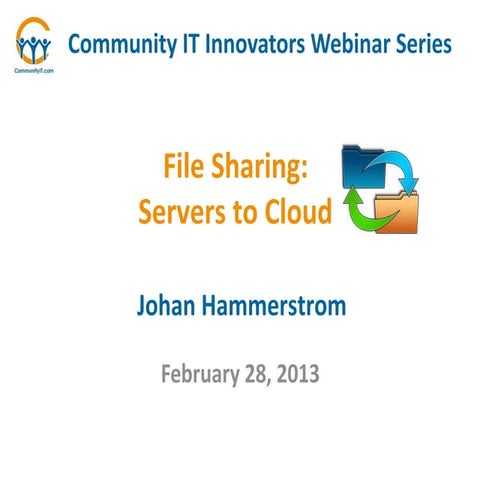 Community IT Innovators - Filesharing Webinar