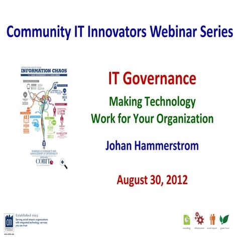 Community IT Innovators - IT Governance 083012