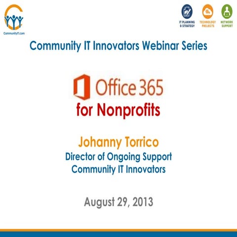 Community IT Innovators - Office 365 for Nonprofits