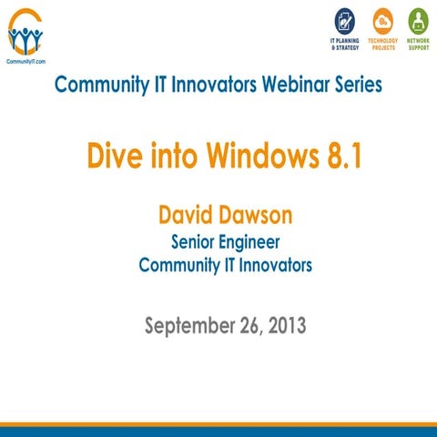 Community IT Innovators - Windows 8.1