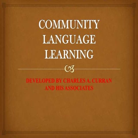 Community language learning