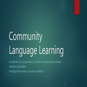 Community language learning