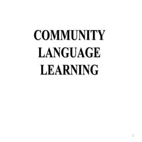 Community language learning
