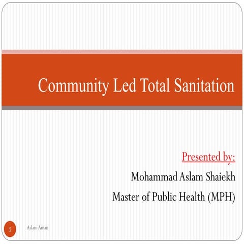 Community Led Total Sanitation (CLTS) in Nepal