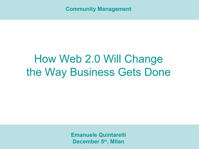 Community Management
