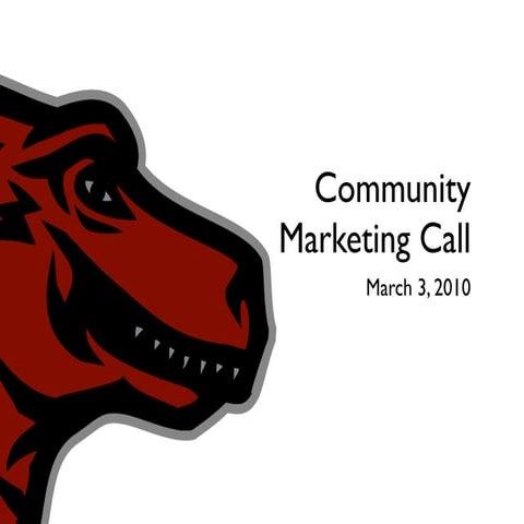 Community Marketing Call 03 03 10