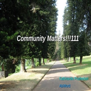 Community Matters!!!111