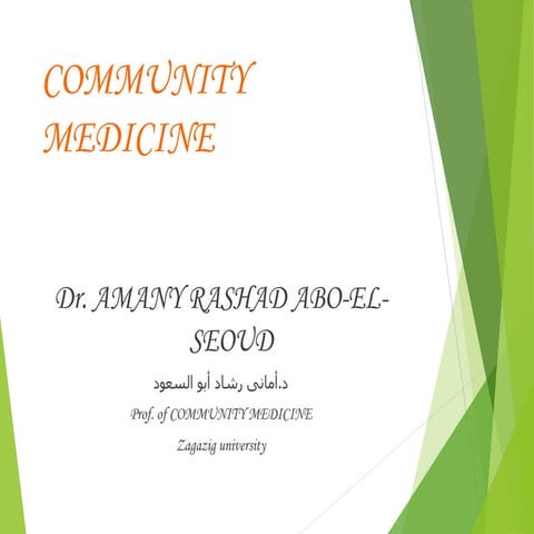Community medicine