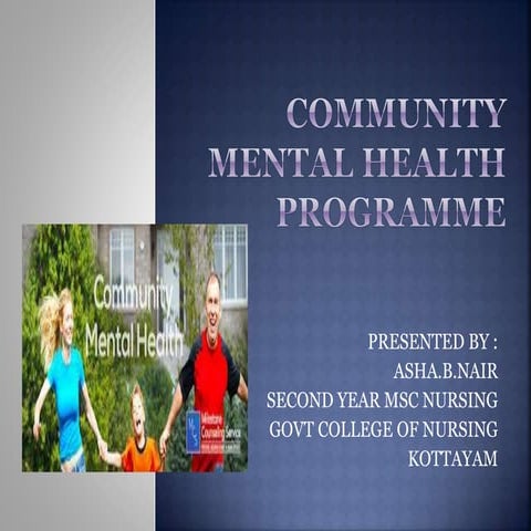 Community mental health programme