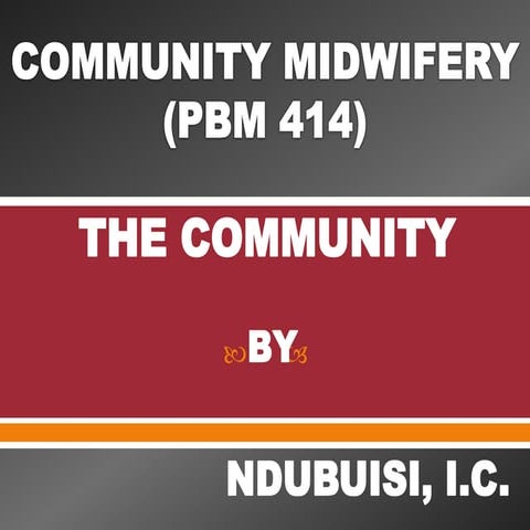 Community midwifery