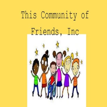 Community of Friends Slideshow | PPT