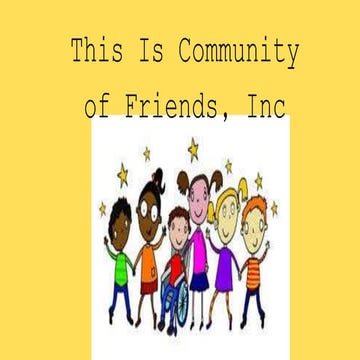 Community of friends slideshow | PPTX