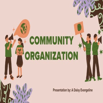 Unit IV: Community Organization in the field of Disability