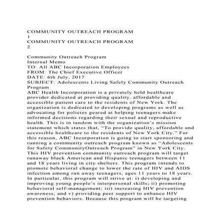 COMMUNITY OUTREACH PROGRAM .docx