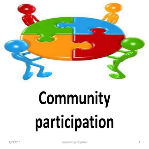 Community participation | PPTX