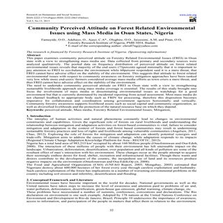 Community perceived attitude on for...