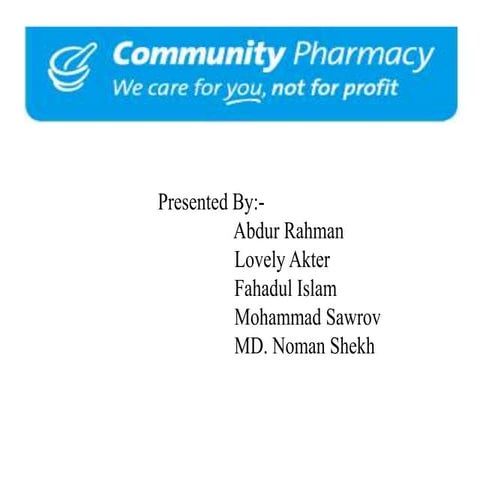 Community pharmacy