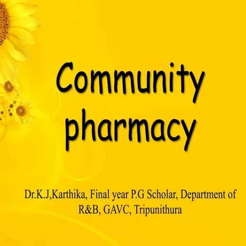 Community pharmacy