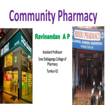 Community Pharmacy  Ravinandan A P 7th Sem.pptx