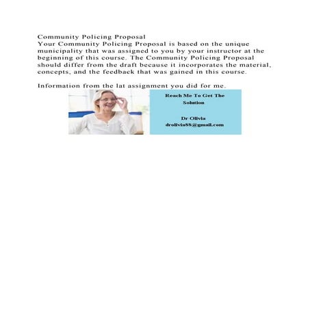 Community Policing ProposalYour Community Policing Proposal is bas.docx