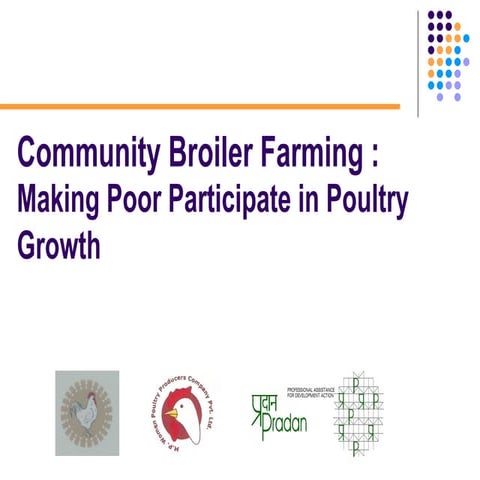 Pradan Community Poultry Approach 