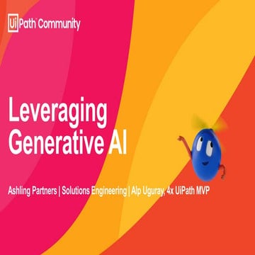 Leveraging Generative AI & Best practices | PPT