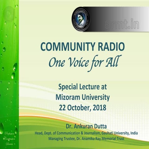 Community Radio: One Voice for All